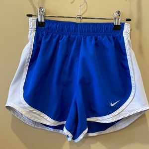 blue nike shorts